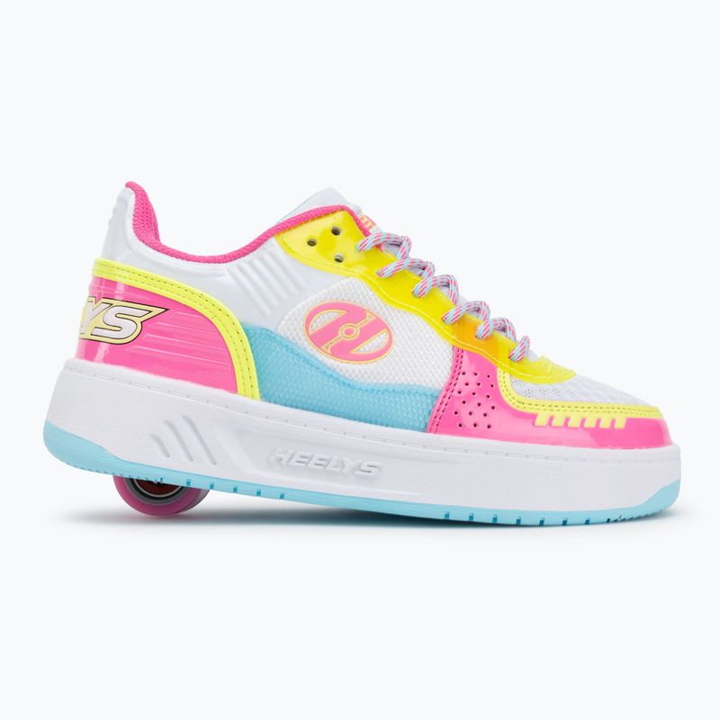 Încălțăminte cu rotile pentru copii Heelys Rezerve FN white/neon pink/aqua/neon yellow 2
