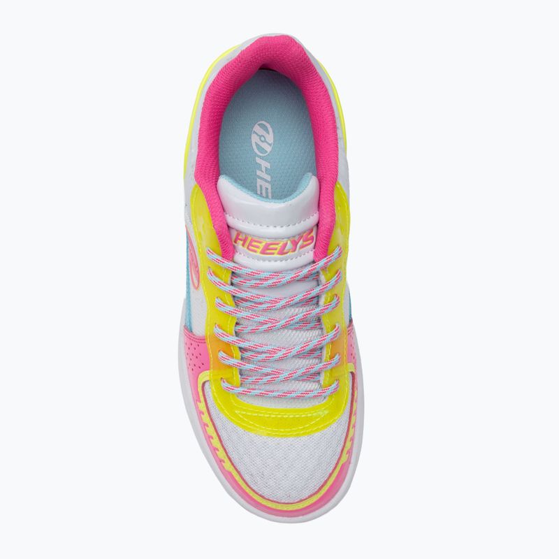 Încălțăminte cu rotile pentru copii Heelys Rezerve FN white/neon pink/aqua/neon yellow 6