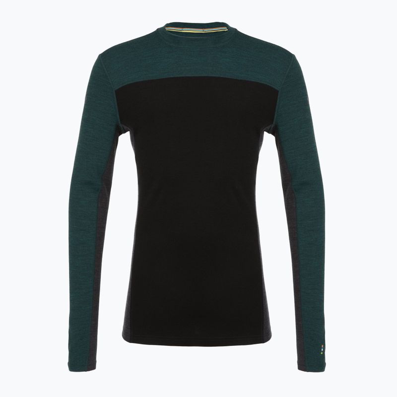 Bluză termică pentru bărbați Smartwool Classic Thermal Merino Base Layer Colorblock Crew Boxed twilling blue/black 3
