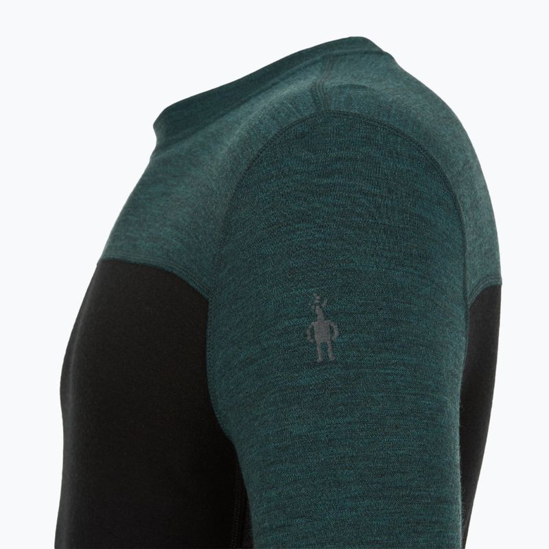 Bluză termică pentru bărbați Smartwool Classic Thermal Merino Base Layer Colorblock Crew Boxed twilling blue/black 5