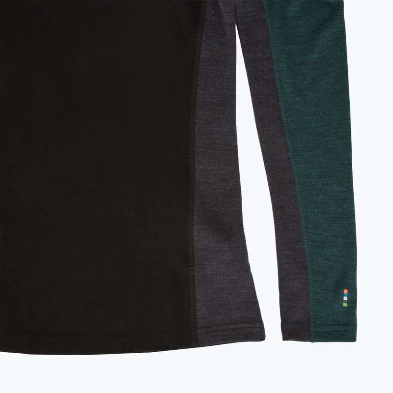 Bluză termică pentru bărbați Smartwool Classic Thermal Merino Base Layer Colorblock Crew Boxed twilling blue/black 6