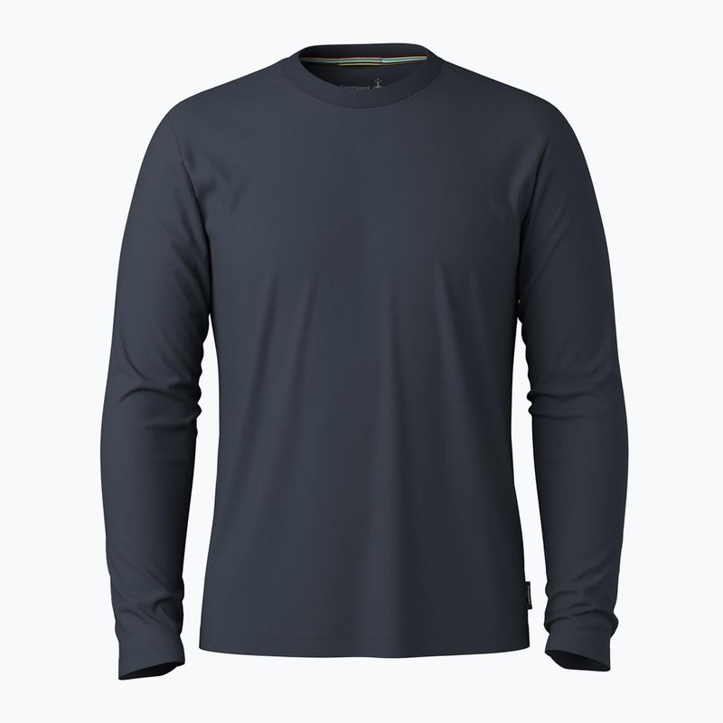 Bluză de trekking cu mâneci lungi pentru bărbați Smartwool Perfect Crew deep navy 3