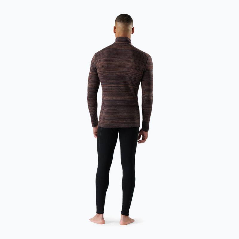 Bluză termică pentru bărbați Smartwool Classic Thermal Merino Base Layer 1/4 Zip Boxed culoarea nurcă schimbare 2