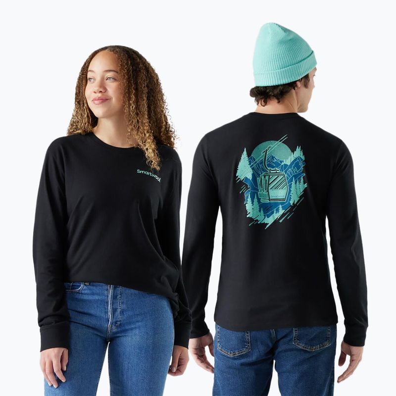 Longsleeve pentru bărbați Smartwool Gondola View Graphic Tee black 2