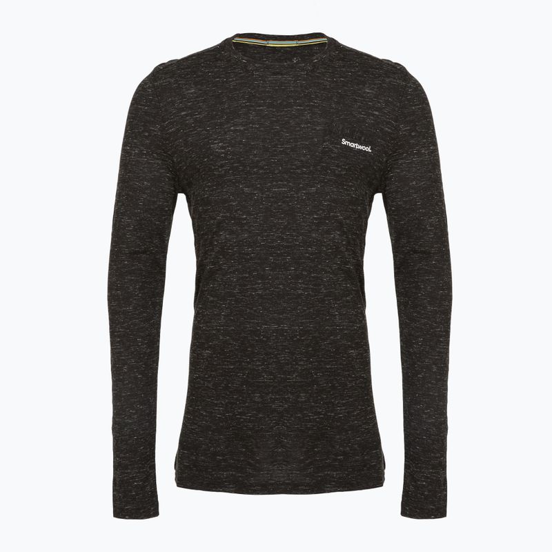 Longsleeve pentru bărbați Smartwool Merino Hemp Blend Gear Up Graphic black heather 3