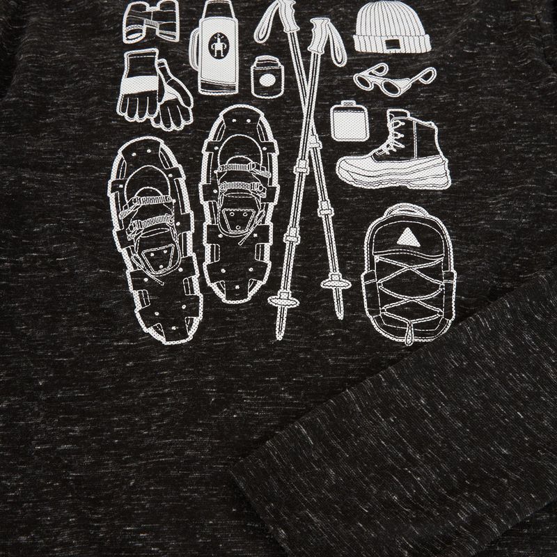 Longsleeve pentru bărbați Smartwool Merino Hemp Blend Gear Up Graphic black heather 6