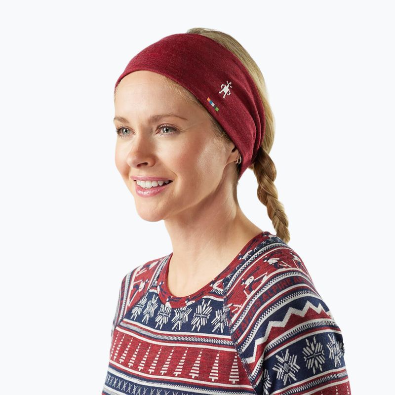 Bentiță Smartwool Thermal Merino Reversible deep navy/currant heather 3