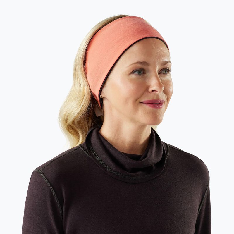 Bentiță Smartwool Thermal Merino Reversible mink/coral reef 4