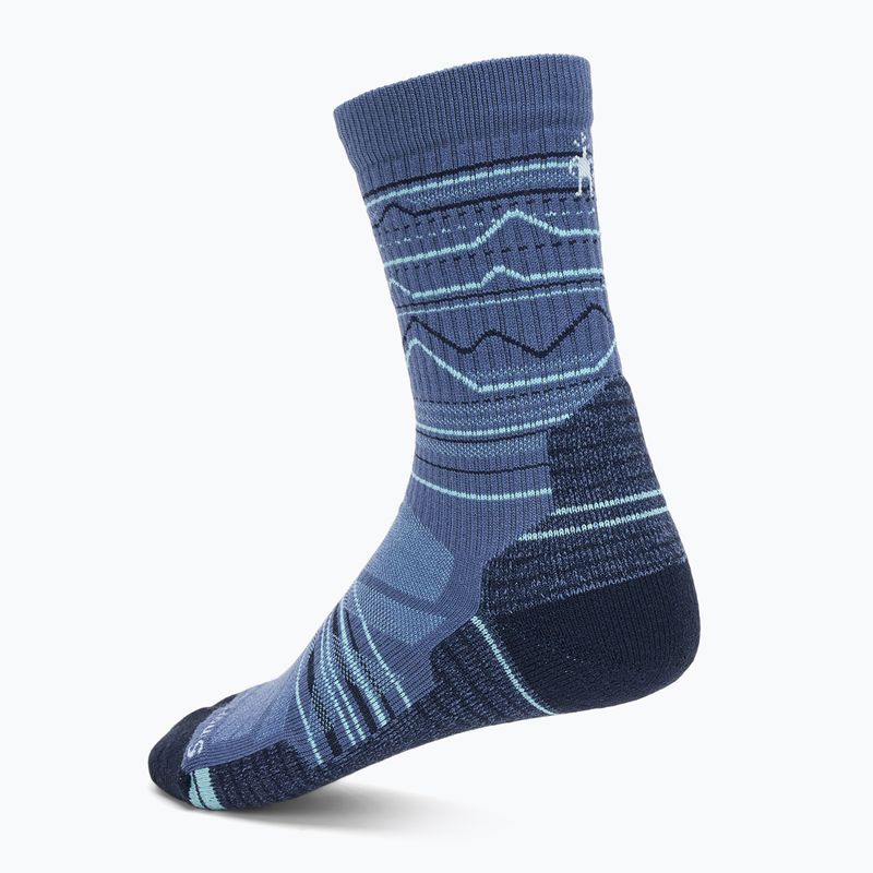 Șosete Smartwool Hike Light Cushion Mountain Pattern Crew nightfall blue 2