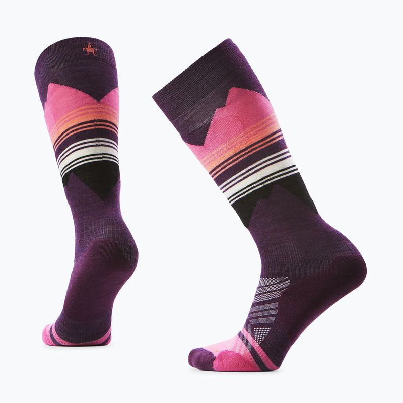Șosete de schi pentru femei Smartwool Ski Targeted Cushion Pattern OTC purple iris