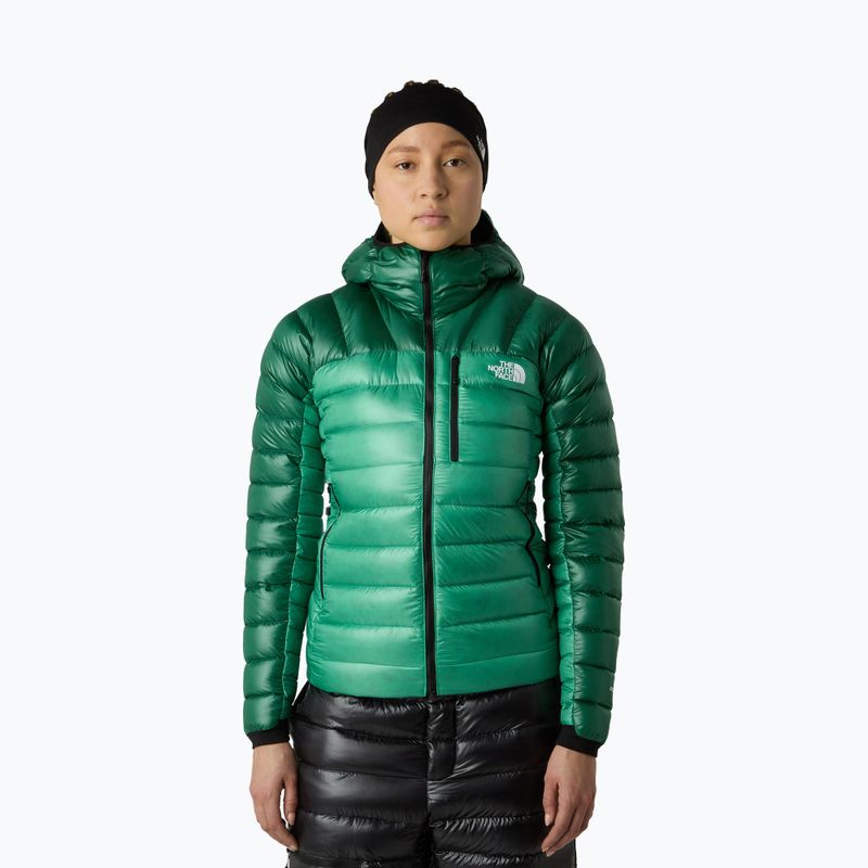 Geacă cu puf pentru femei The North Face Summit Breithorn Hoodie nebula green/evergreen