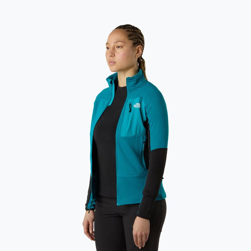 Bluza damă The North Face Polartec Powergrid Stormgap gri antracit/negru tnf 4