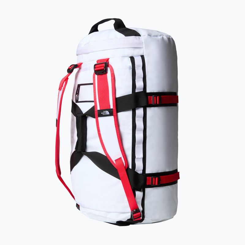 Geantă de voiaj The North Face Base Camp Duffel M 71 l alb/negru/roșu înălțime 3
