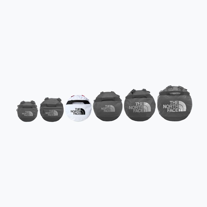 Geantă de voiaj The North Face Base Camp Duffel M 71 l alb/negru/roșu înălțime 5