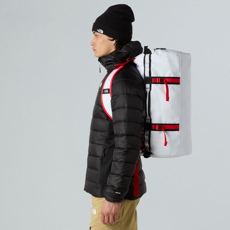 Geantă de voiaj The North Face Base Camp Duffel S 50 l alb/negru/roșu înălțime 6