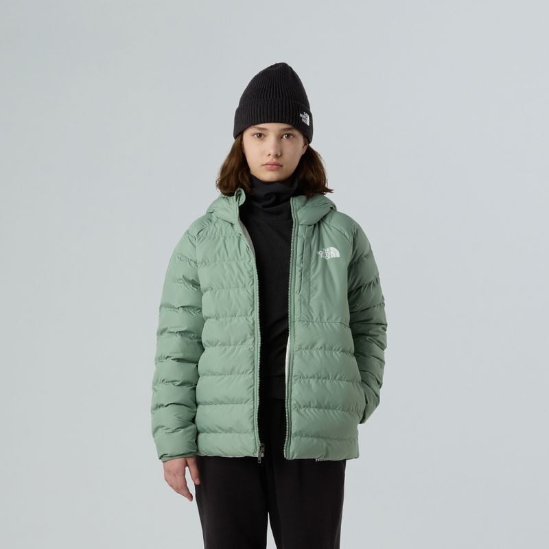 Geacă de puf pentru copii  The North Face Reversible Perrito Hooded slate moss 4