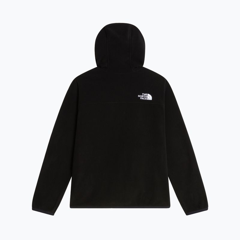 Bluză fleece pentru copii The North Face Teen Glacier Full Zip Hoodie tnf black 2