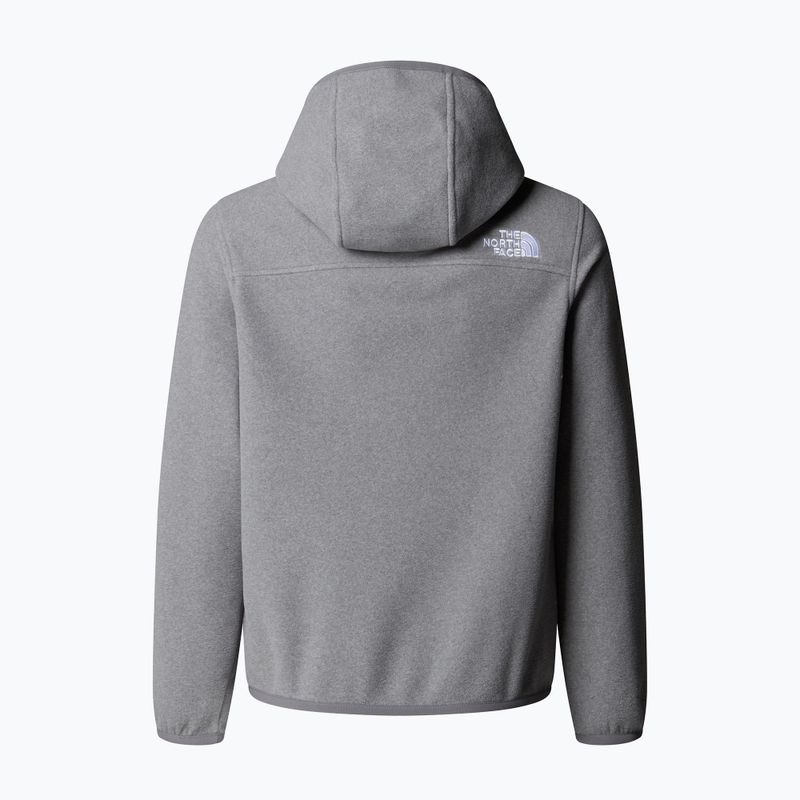 Bluză fleece pentru copii The North Face Teen Glacier Full Zip Hoodie mid grey heather 2