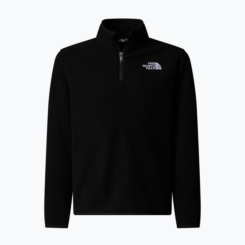Bluză fleece pentru copii The North Face Teen Glacier 1/4 Zip black
