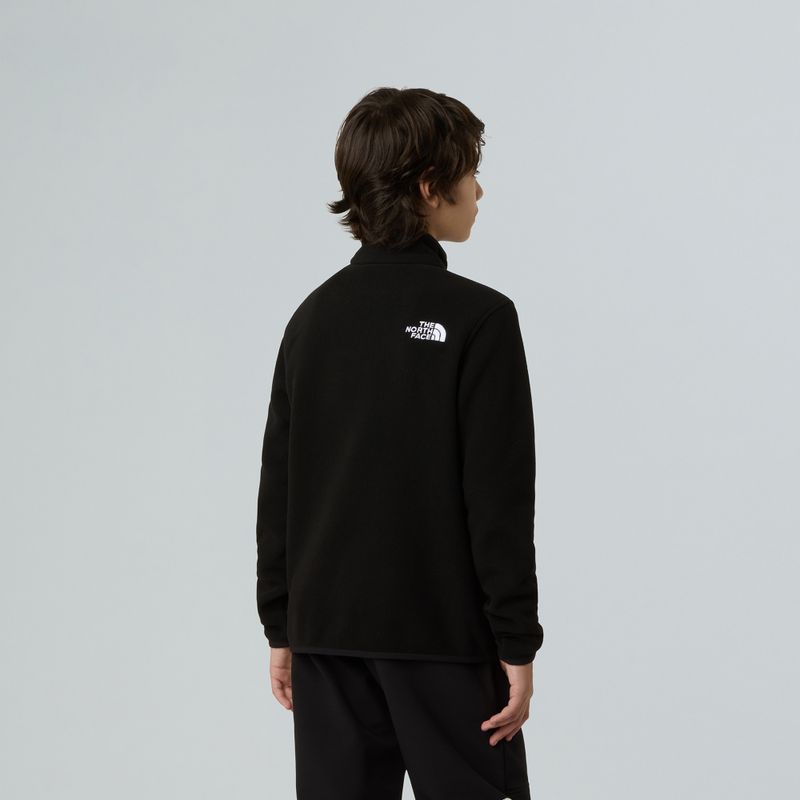 Bluză fleece pentru copii The North Face Teen Glacier 1/4 Zip black 5