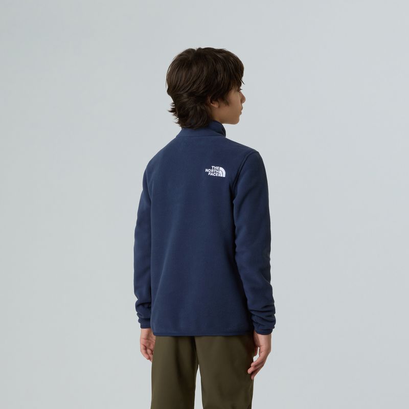 Bluză fleece pentru copii The North Face Teen Glacier 1/4 Zip summit navy 5
