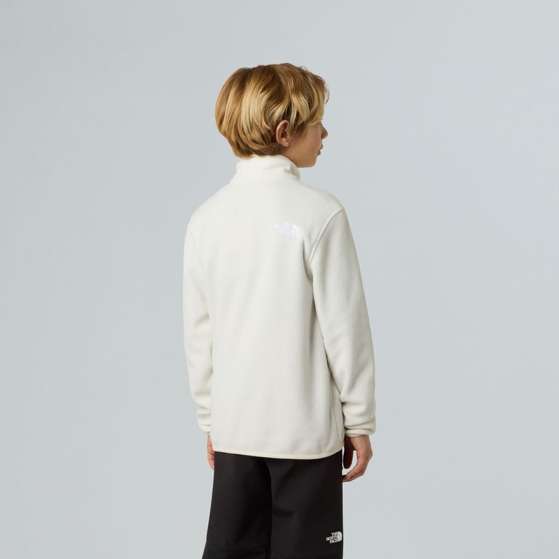 Bluză fleece pentru copii The North Face Teen Glacier 1/4 Zip wine dune 5