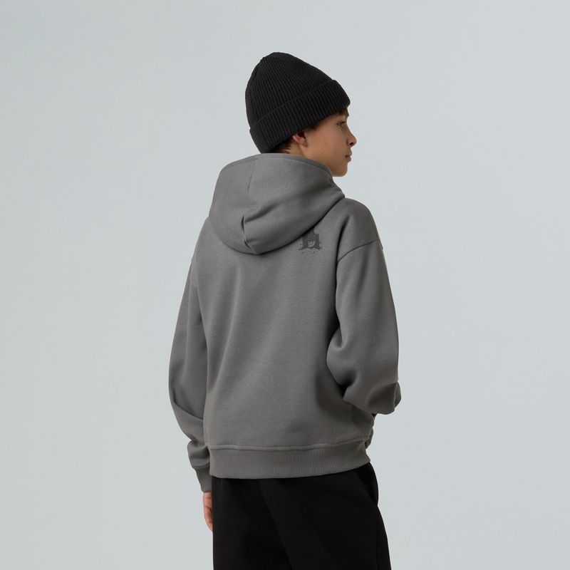 Hanorac pentru copii The North Face Sports Oversized Hoodie Graphic smoked pearl 3