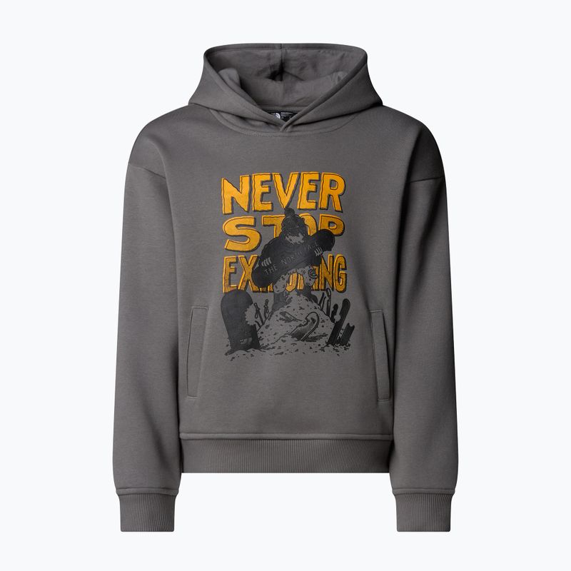 Hanorac pentru copii The North Face Sports Oversized Hoodie Graphic smoked pearl 4