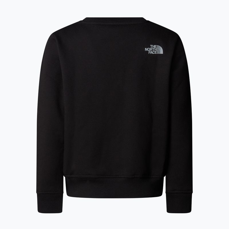 Bluză pentru copii The North Face Reflective Logo Relaxed Crew black 5
