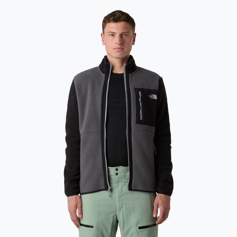Hanorac The North Face Yumiori Full Zip pentru bărbați gri antracit/negru/gri monument 4