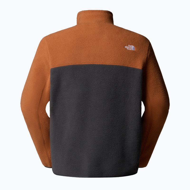 Bluză pentru bărbați The North Face Yumiori 1/4 Zip asphaltgrey/burntumber/summitgold 5
