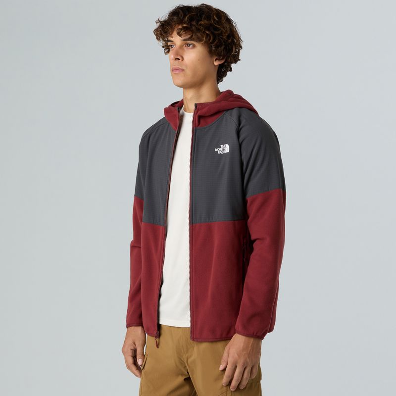 Bluză pentru bărbați The North Face Glacier Heavyweight Full Zip HD sumac/asphalt grey 4