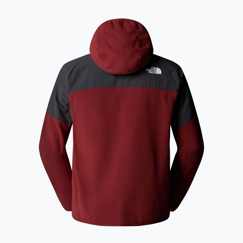 Bluză pentru bărbați The North Face Glacier Heavyweight Full Zip HD sumac/asphalt grey 6