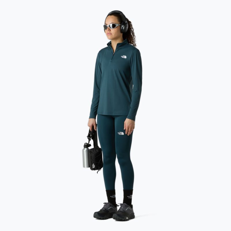 Tricou pentru femei The North Face Flex 1/4 Zip Slim deep cypress 2