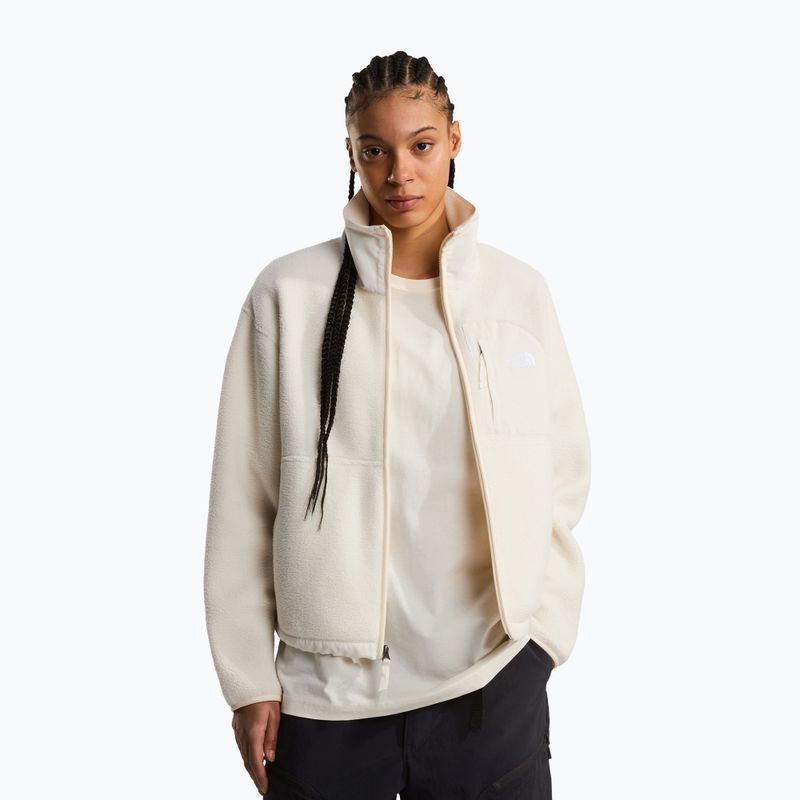 Bluză fleece pentru femei The North Face Yumiori Off Peak Full Zip white dune 4