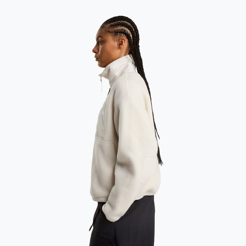 Bluză fleece pentru femei The North Face Yumiori Off Peak Full Zip white dune 5