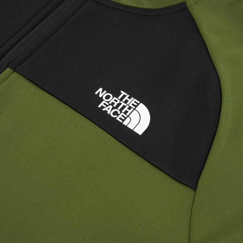 Hanorac pentru bărbați The North Face Reaxion Fleece Full Zip Hoodie woodland green/black 3
