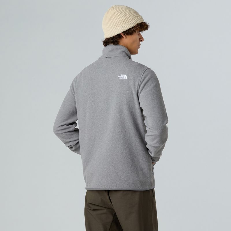 Bluză  pentru bărbați The North Face Glacier Fleece mid grey heather 3