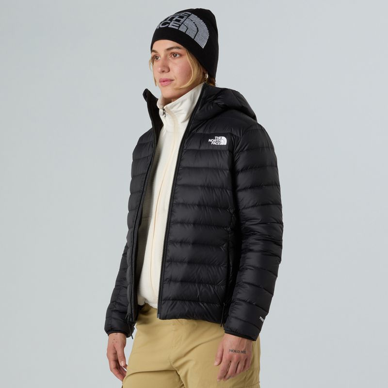 Geacă cu puf pentru femei The North Face Down Hooded black 4