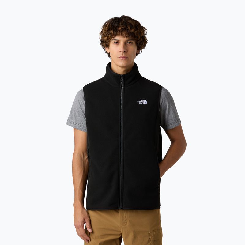 Vestă pentru bărbați The North Face Glacier Fleece black