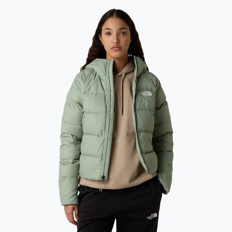 Geacă cu puf pentru femei The North Face Hyalite Down Hoodie state moss