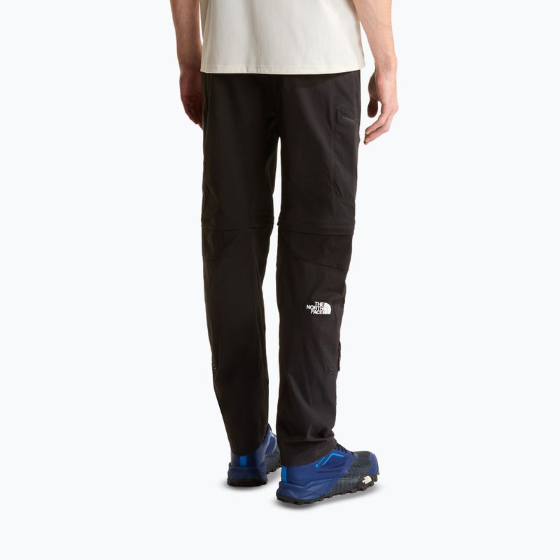 Pantaloni de trekking pentru bărbați The North Face Exploration Regular Tapered Convertible tnf black 3