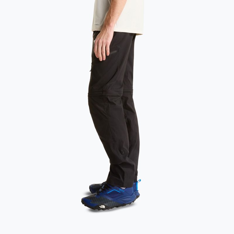 Pantaloni de trekking pentru bărbați The North Face Exploration Regular Tapered Convertible tnf black 4