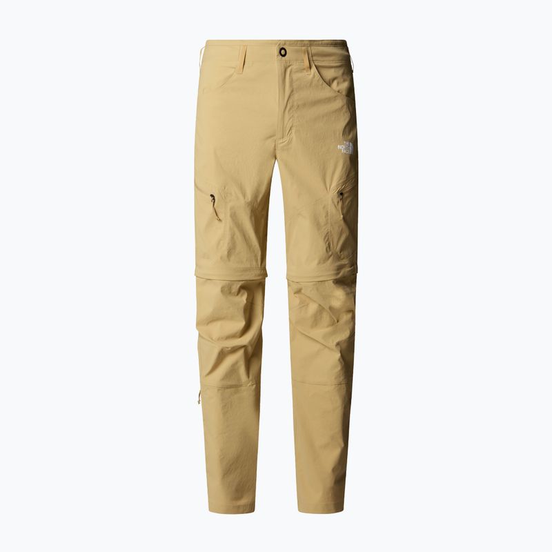 Pantaloni de trekking pentru bărbați The North Face Exploration Regular Tapered Convertible khaki stone 4