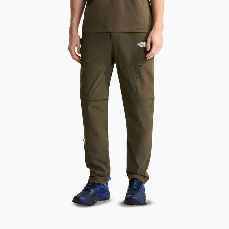 Pantaloni de trekking pentru bărbați The North Face Exploration Regular Tapered Convertible taupe green