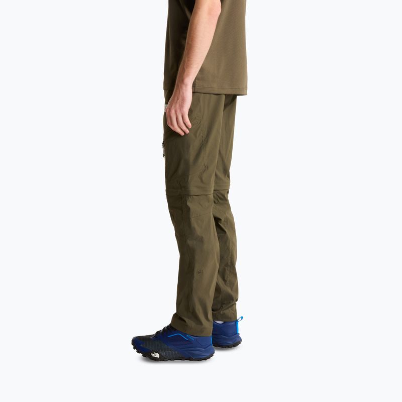 Pantaloni de trekking pentru bărbați The North Face Exploration Regular Tapered Convertible taupe green 4