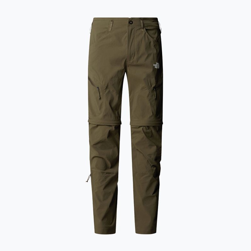 Pantaloni de trekking pentru bărbați The North Face Exploration Regular Tapered Convertible taupe green 5