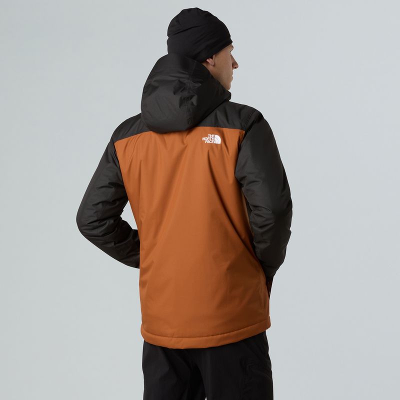 Geacă cu puf pentru bărbați The North Face Millerton Insulated burnt umber/black 3