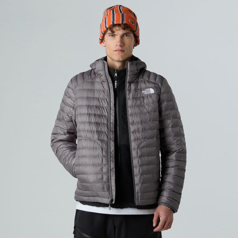 Geacă matlasată pentru bărbați The North Face Huila Synthetic Hoodie smoked pearl 4