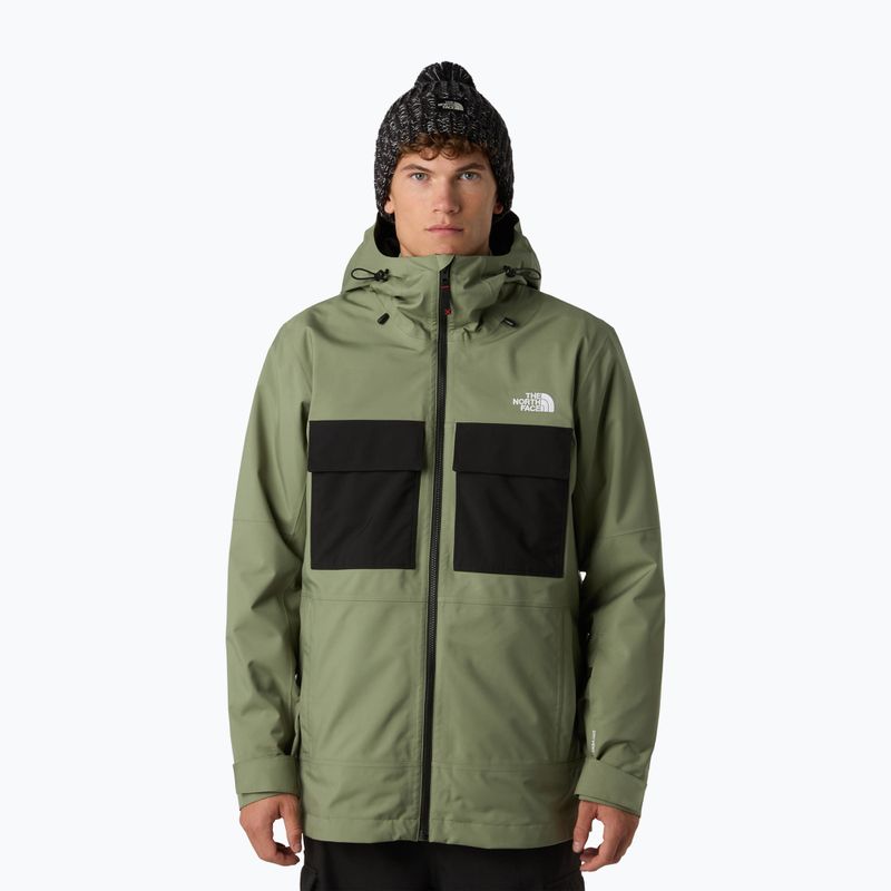 Geacă de snowboard pentru bărbați The North Face Fourbarrel Triclimate bark mist/black 11